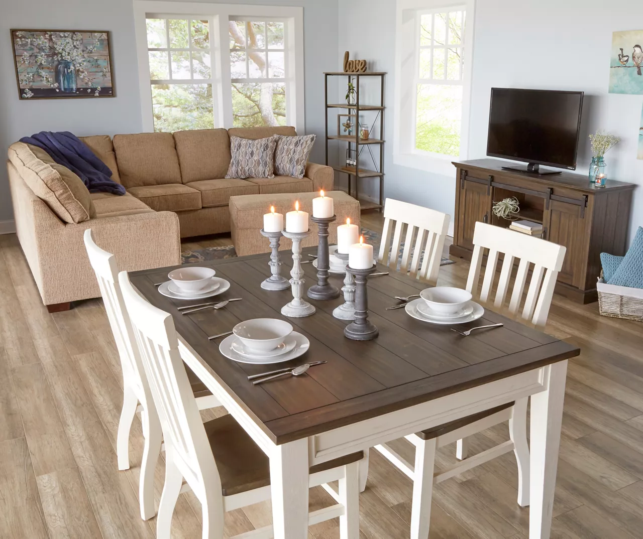 Caylie Farmhouse Dining Table - Image 2