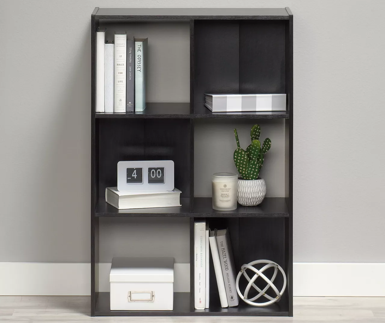 Black Oak 6-Cube Storage Organizer - Image 2