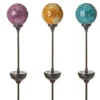Mosaic LED Solar Light 3-Piece Yard Stake Set
