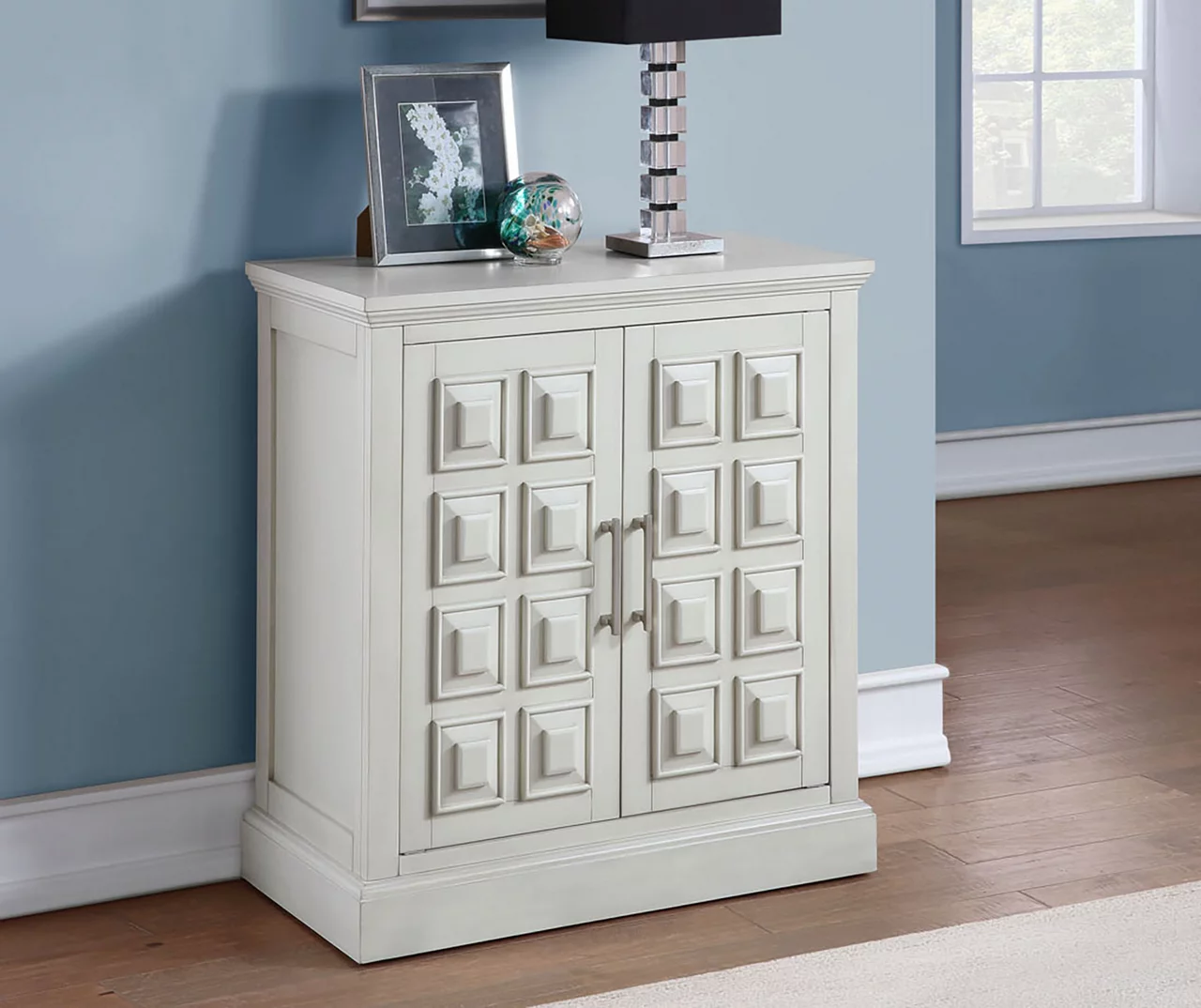 Hailey White 2-Door Accent Cabinet - Image 2