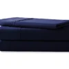 Navy 3-Piece Microfiber Twin Sheet Set