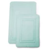 Icy Morning 2-Piece Memory Foam Bath Mat Set