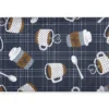 Real Living Charcoal & White Coffee Cups & Mugs Soft Step Kitchen Mat
