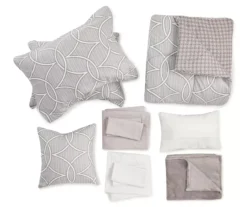 Gray Geo King 14-Piece Comforter Set