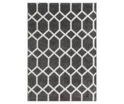 Real Living Gray Zion Trellis Rug