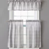 Gray Ronan Valance & Tier 3-Piece Curtain Set