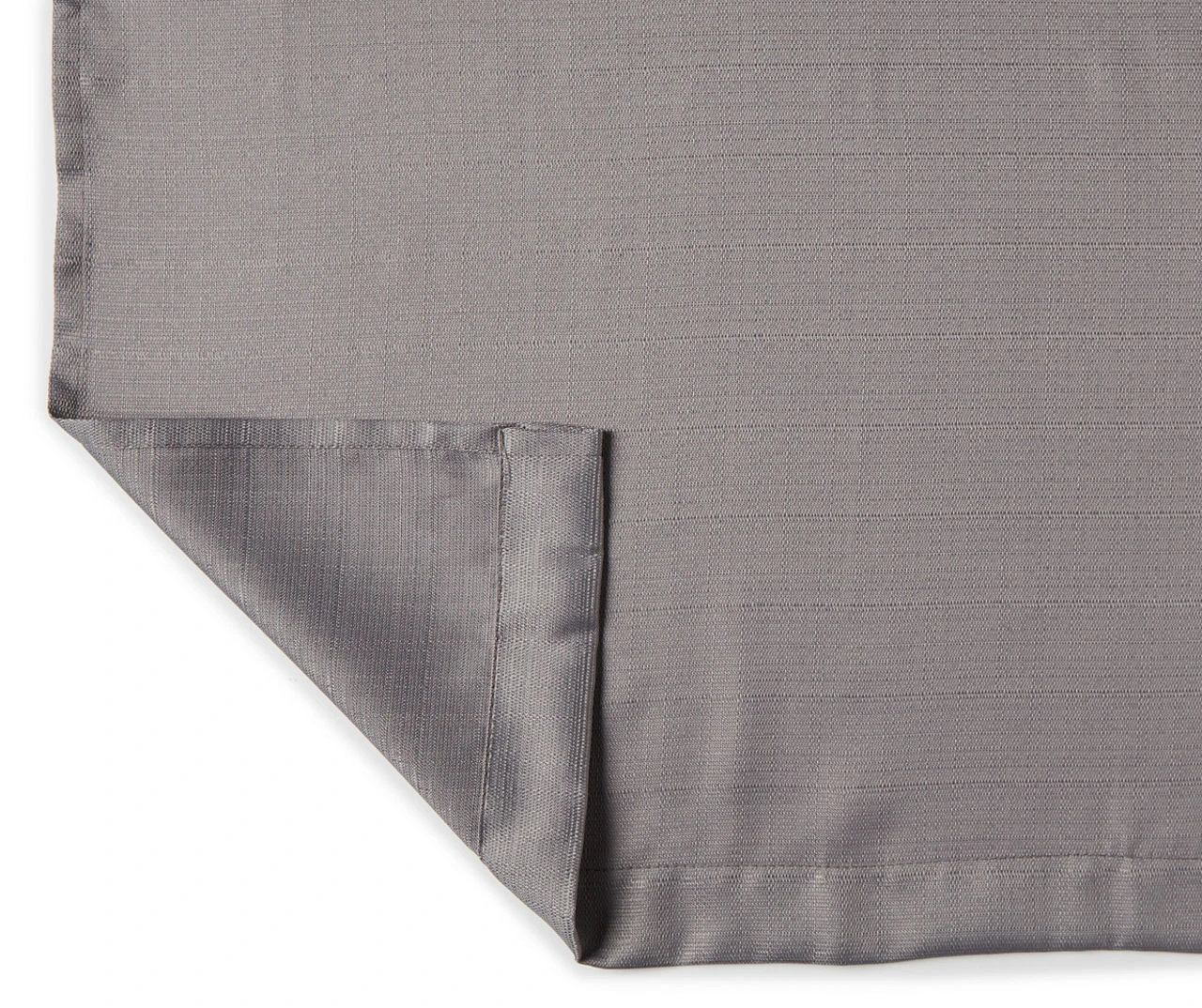 Gray Tucker Valance & Tier 3-Piece Curtain Set - Image 3