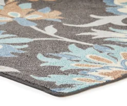 Real Living Gray, Aqua Blue & Brown Jacobean Rug -Household products sale 810512698 1