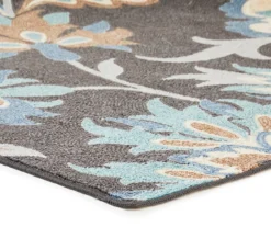 Real Living Gray, Aqua Blue & Brown Jacobean Rug -Household products sale 810512699 1
