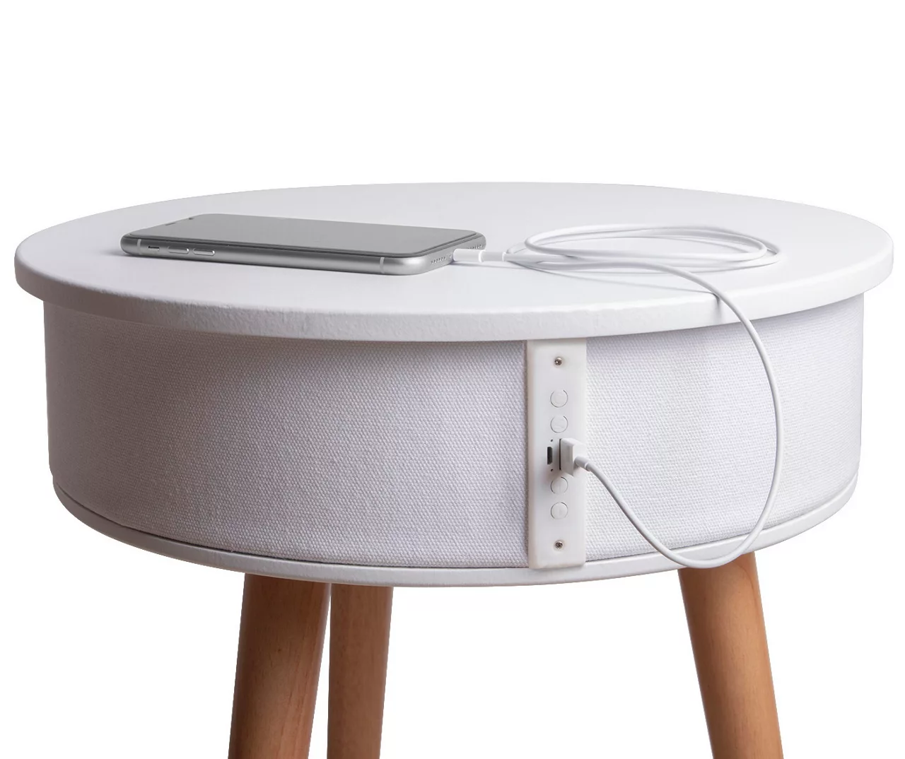 Real Living End Table With Bluetooth Speaker & USB Port - Image 9