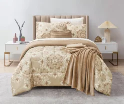 Tan Tile King 14-Piece Comforter Set