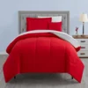 Real Living Red & Gray Reversible Comforter Set