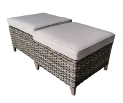 Oakmont Gray Replacement Patio Ottoman Cushions, 2-Pack -Household products sale 810516858 3