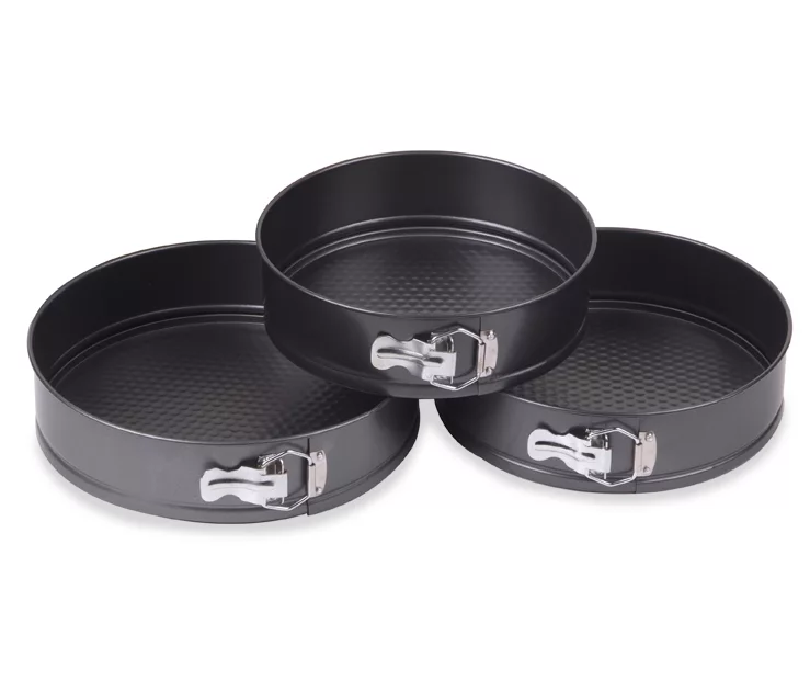 Non-Stick 3-Piece Springform Baking Pan Set