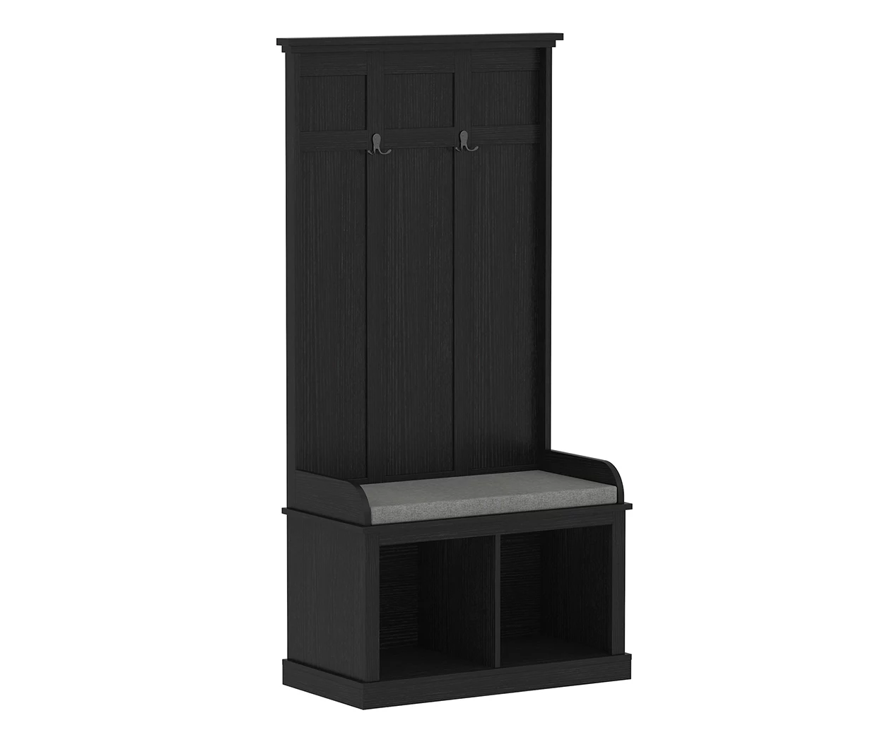 Real Living Villa Park 2-Hook Hall Tree With Cushioned Bench - Image 2