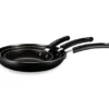 Black Non-Stick 3-Piece Fry Pan Set