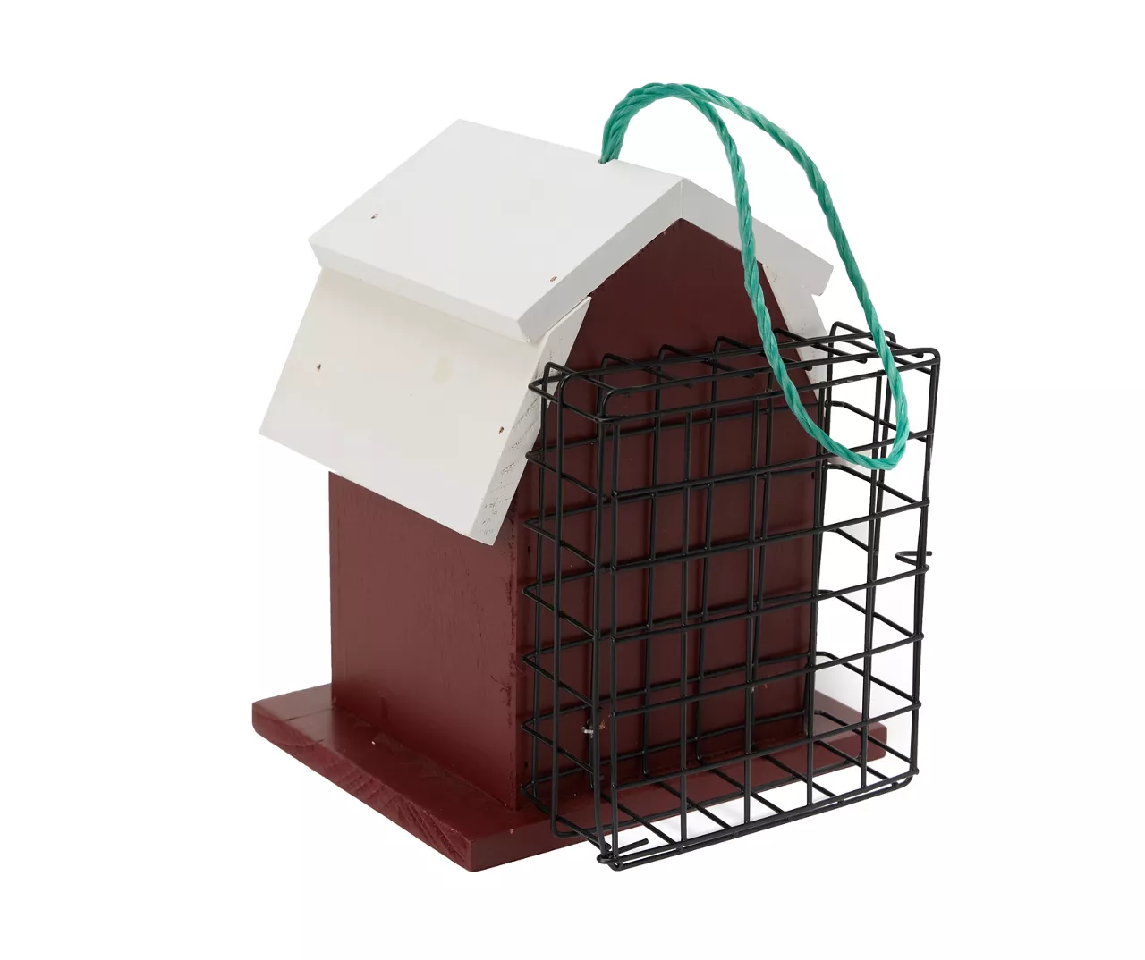 Red Barn Suet Cake Holder Bird House - Image 3