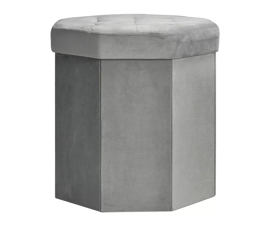 Real Living Geometric Storage Ottoman