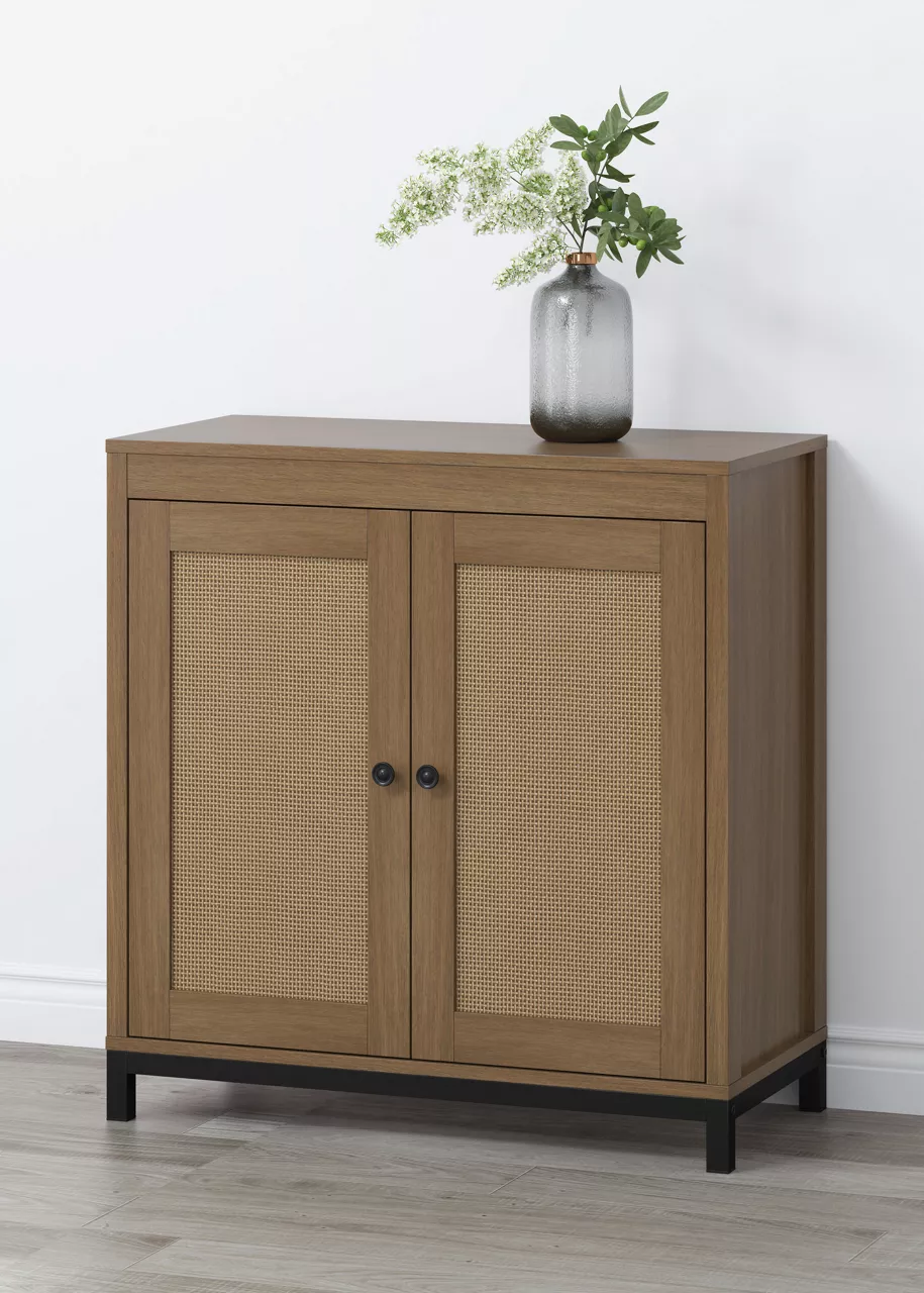 Real Living Seven Hills Cane Door Storage Cabinet - Image 4
