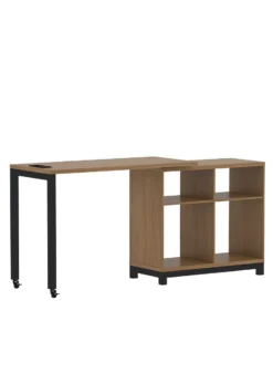 Seven Hills Acorn Metal & Melamine 4-Cube Pivot Desk With USB Charging -Household products sale 810561090 21