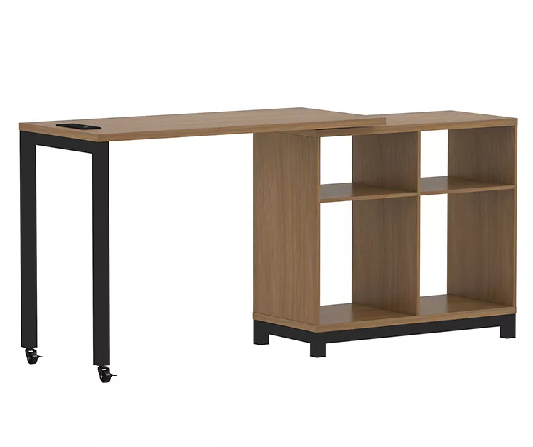 Real Living Seven Hills Metal & Melamine 4-Cube Pivot Desk With USB Charging - Image 4