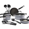 Non-Stick 14-Piece Rivet Handle Cookware Set