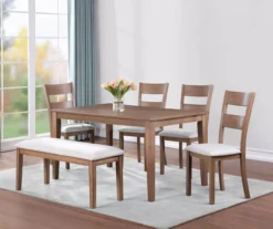 Marley Light Walnut Upholstered Dining Chairs, 2-Pack -Household products sale 810579821 810579500 810579822 2