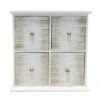 Grecian Getaway Off-White 4-Drawer Cubby