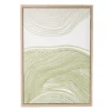 Zenspired Green & White Raised Arch Framed Canvas