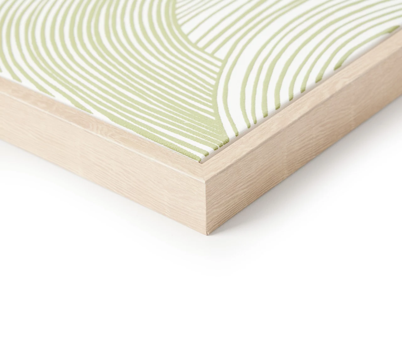 Zenspired Green & White Raised Arch Framed Canvas - Image 2