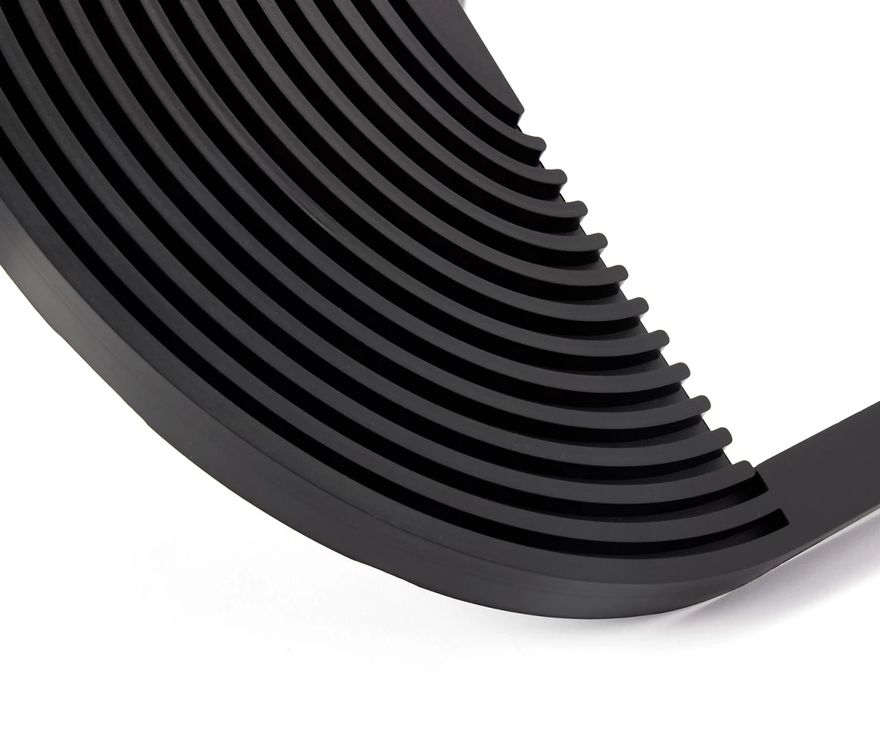 Zenspired Black Oval Arch-Groove Wall Mirror - Image 3