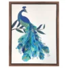 Blossom Blue Embellished Peacock Framed Wall Art