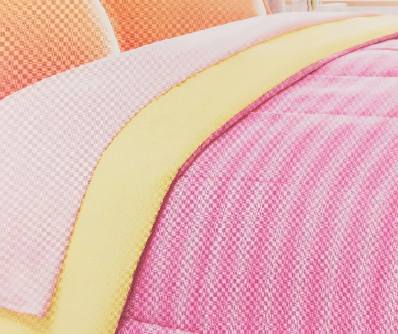 Euphoric Expression Pink Ombre Reversible Twin 6-Piece Bed-in-a-Bag Set - Image 2