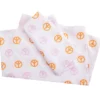 Euphoric Expression Pink & Orange Peace Sign Full 4-Piece Sheet Set