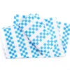 Euphoric Expression White & Blue Checkerboard Full 4-Piece Sheet Set