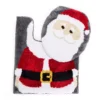 Red & Gray Santa Toilet Topper & Contour Rug Set