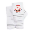 Bright White & Red Santa 4-Piece Towel Set