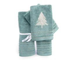 North Atlantic Blue Tree 4-Piece Towel Set